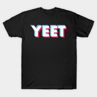 Yeet Glitch White T-Shirt